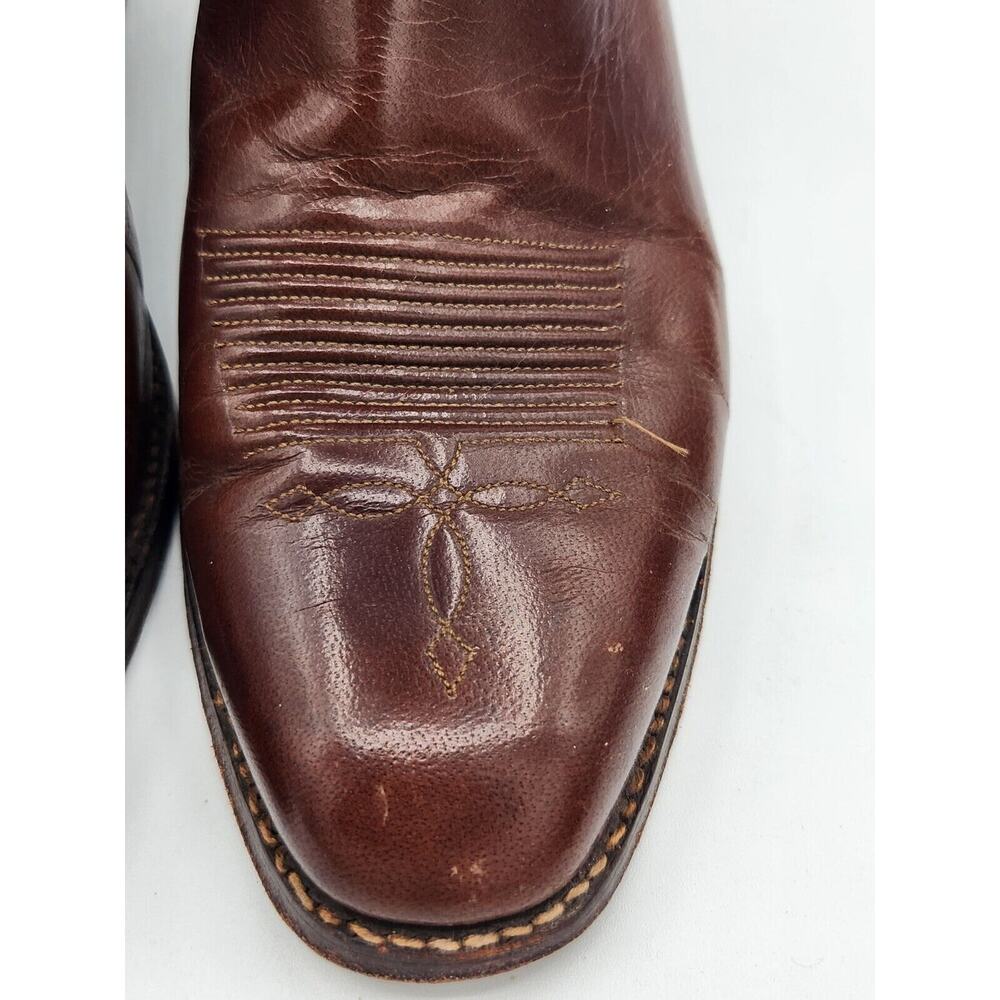 Vintage Dan Post Brown Cowboy Western Boots 6683 Mens Sz 9 D - Picture 12 of 15